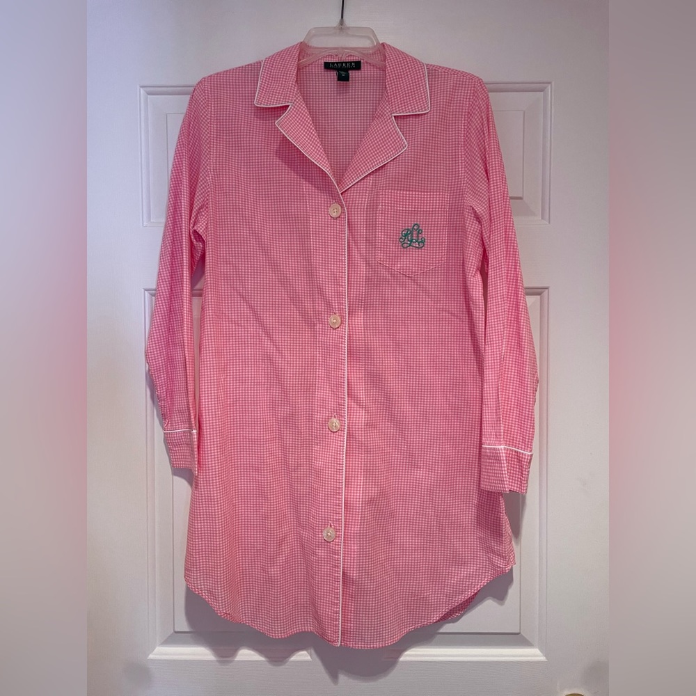 COPY - Lauren Ralph Lauren Sleep Shirt, Like Brand New - No Fading or Pilling